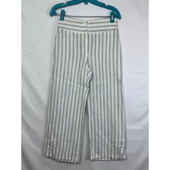 Striped Straight Leg Women's Pants - Picture 1 of 9
